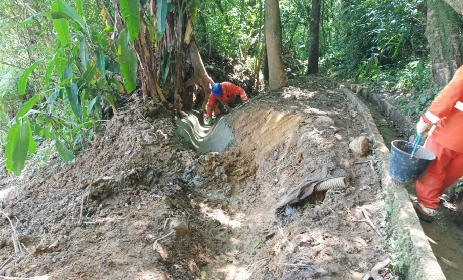 Obra de recuperação da BR-277 no Litoral entra na fase de contenção definitiva  Foto: DER