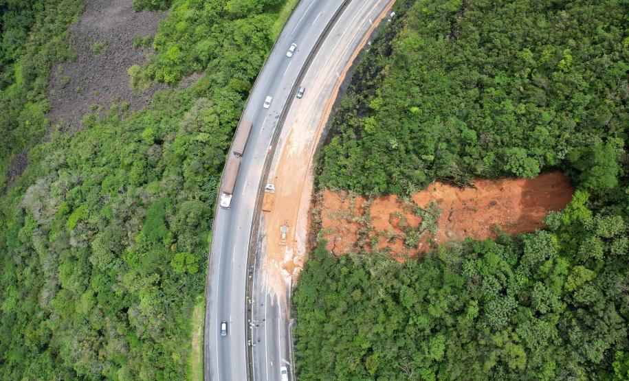 BR-277 terá restrição de tráfego de caminhões aos finais de semana no Litoral - Foto: Rodrigo Félix Leal / SEIL