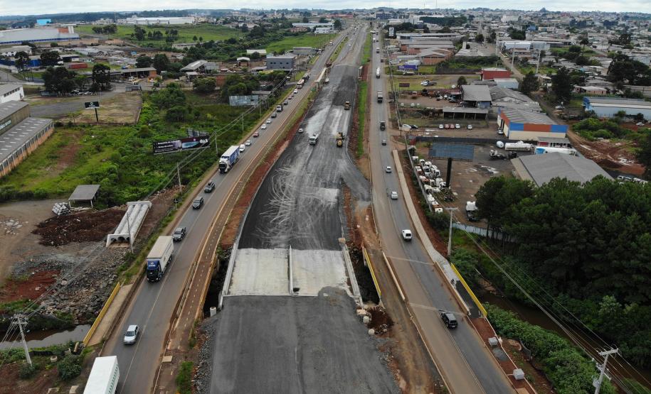 Com terraplanagem concluída, duplicação da BR-277 em Guarapuava entra na reta final Foto: DER/PR