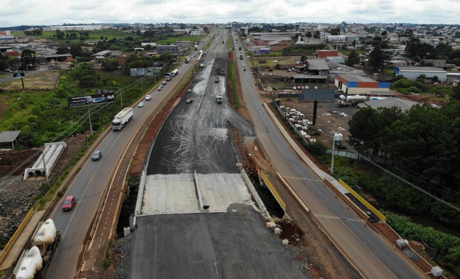 Com terraplanagem concluída, duplicação da BR-277 em Guarapuava entra na reta final Foto: DER/PR