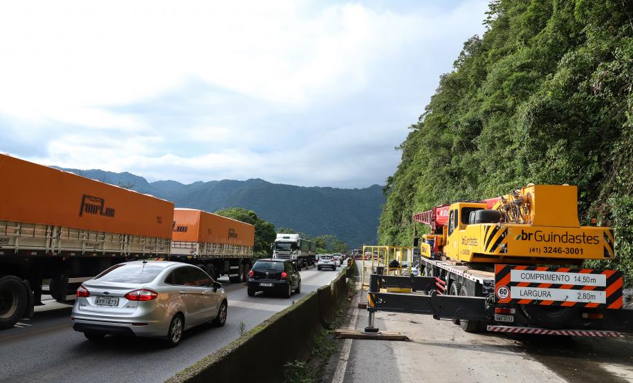 Últimos três dias: BR-277 terá restrição de tráfego pesado neste final de semana Foto: Rodrigo Félix Leal / SEIL