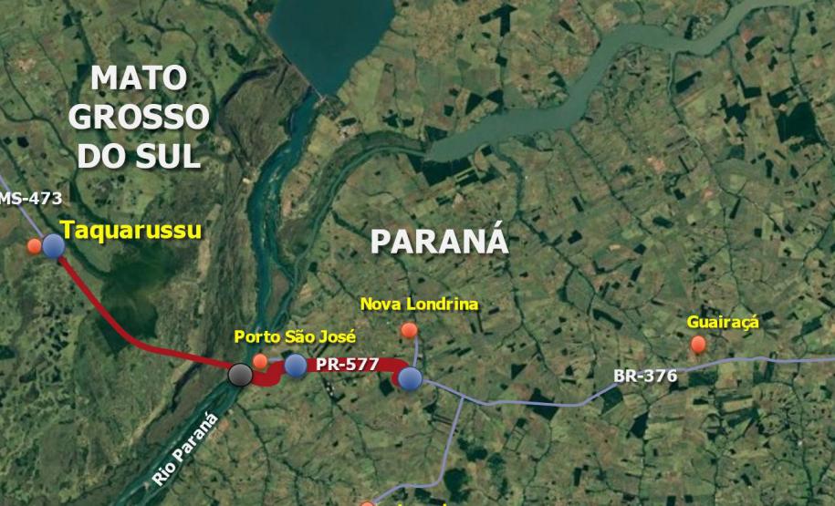 DER define arrematante de licitação para estudos da nova ponte de ligação com o MS Foto: DER