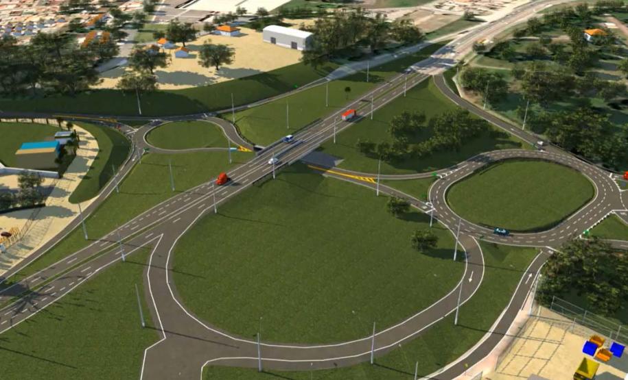 Governador anuncia pacote de obras de infraestrutura de R$ 3,4 bilhões. Na foto, projeto do corredor Metropolitano de Curitiba. Foto: Reprodução do projeto