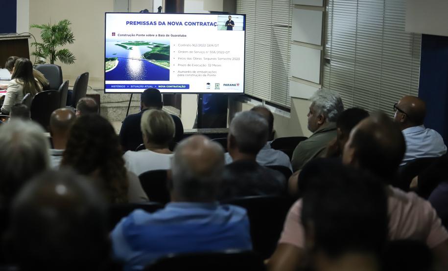 Em audiência pública, DER/PR debate contratação para travessia do ferry-boat de Guaratuba Foto: Rodrigo Felix Leal/SEIL