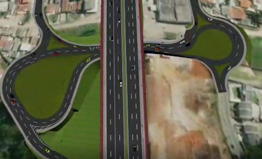 Governador anuncia pacote de obras de infraestrutura de R$ 3,4 bilhões. Na foto, projeto do corredor Metropolitano de Curitiba. Foto: Reprodução do projeto