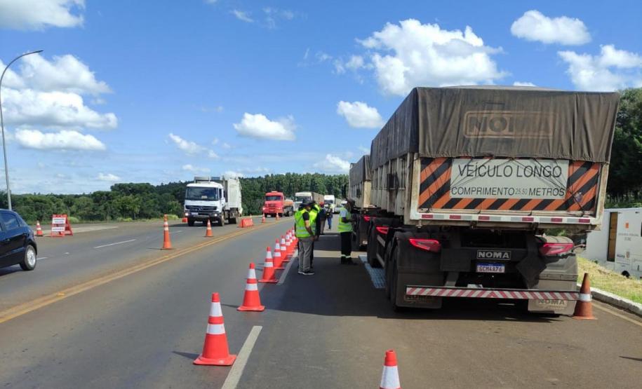 DER/PR ativa balança de fiscalização de cargas na região de Guarapuava Foto: DER