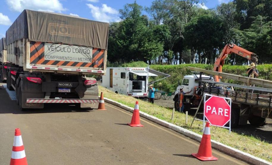 DER/PR ativa balança de fiscalização de cargas na região de Guarapuava Foto: DER