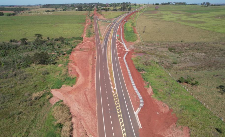 Estrada da Boiadeira atinge 99,8% de conclusão Foto: DER