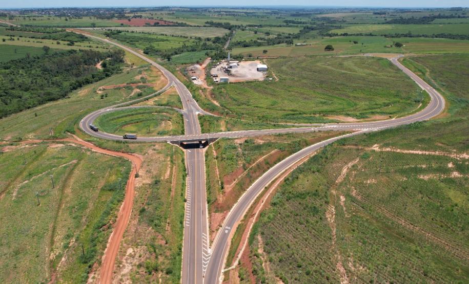 Estrada da Boiadeira atinge 99,8% de conclusão Foto: DER