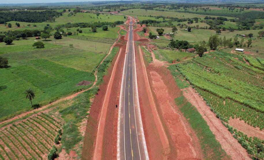 Estrada da Boiadeira atinge 99,8% de conclusão Foto: DER