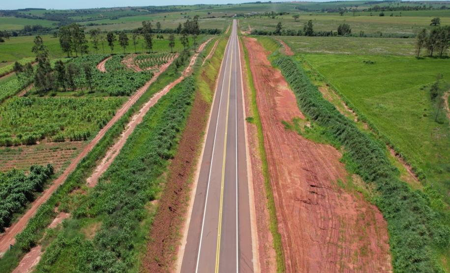 Estrada da Boiadeira atinge 99,8% de conclusão Foto: DER