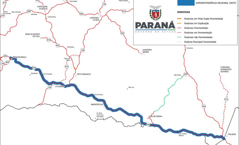 PRC-280 Clevelândia Foto: DER