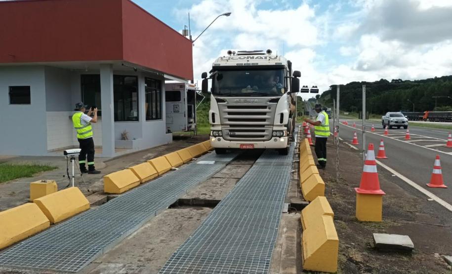Infraestrutura 2023 - Veja o balanço da infraestrutura no primeiro trimestre nos Campos Gerais e região central - Balança Rodoviária em Piraí do Sul Foto: DER