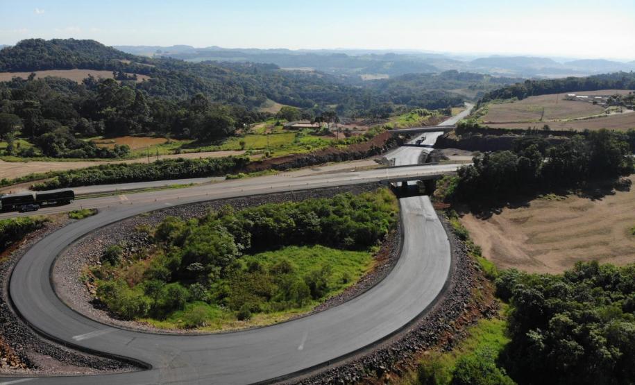 Novo Contorno de Francisco Beltrão atinge 75% de conclusão Foto: DER