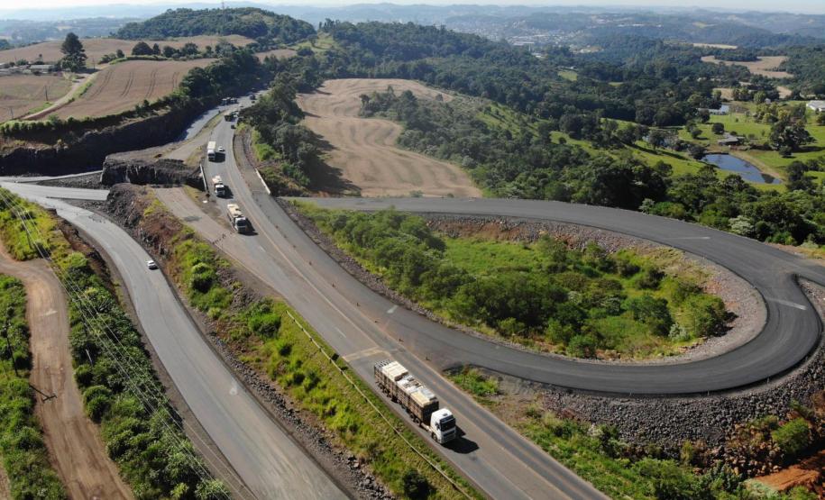 Novo Contorno de Francisco Beltrão atinge 75% de conclusão Foto: DER