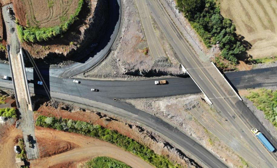 Novo Contorno de Francisco Beltrão atinge 75% de conclusão Foto: DER