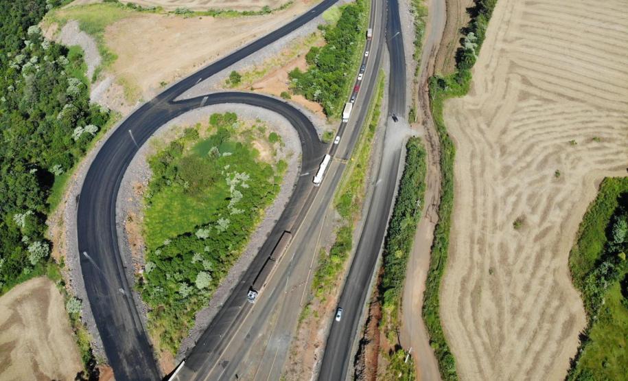 Novo Contorno de Francisco Beltrão atinge 75% de conclusão Foto: DER