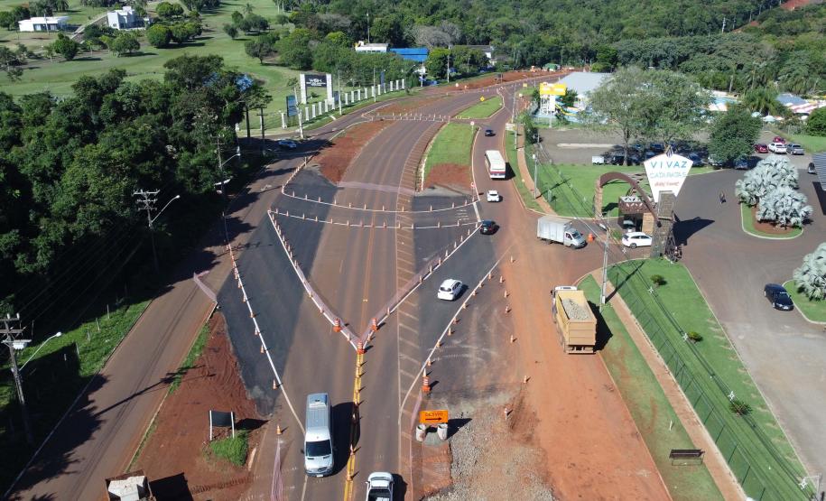 Com avanço dos projetos ambientais, medição mostra evolução da duplicação da Rodovia das Cataratas Foto: DER