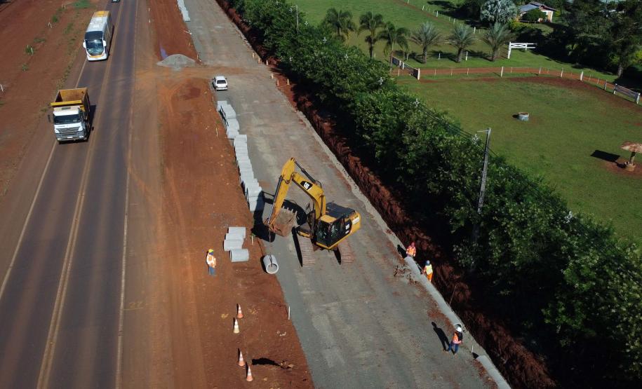 Com avanço dos projetos ambientais, medição mostra evolução da duplicação da Rodovia das Cataratas Foto: DER