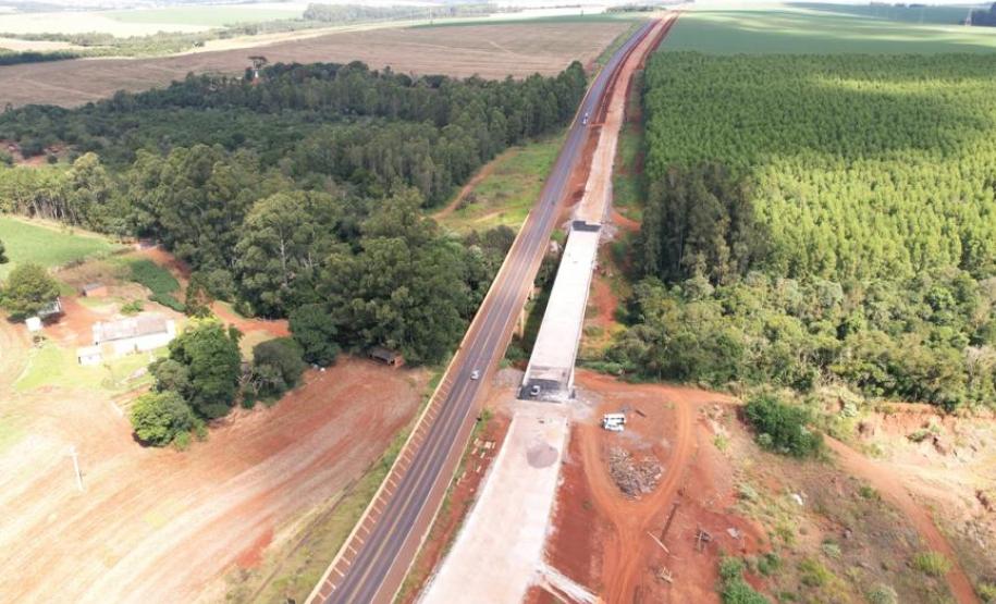 Duplicação do Contorno Oeste de Cascavel recebe os últimos ajustes Foto: DER