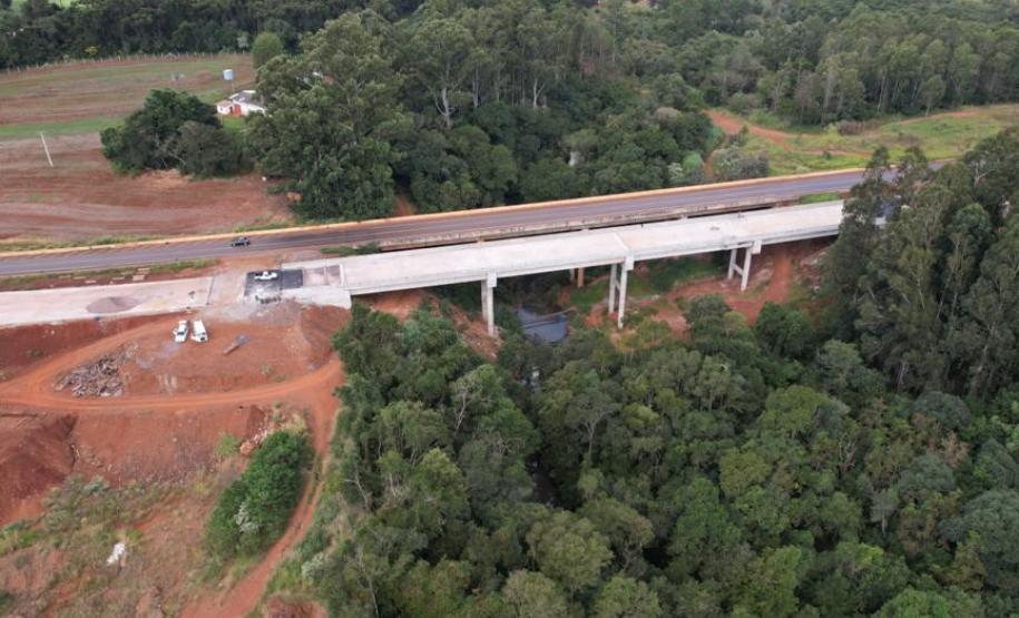 Duplicação do Contorno Oeste de Cascavel recebe os últimos ajustes Foto: DER