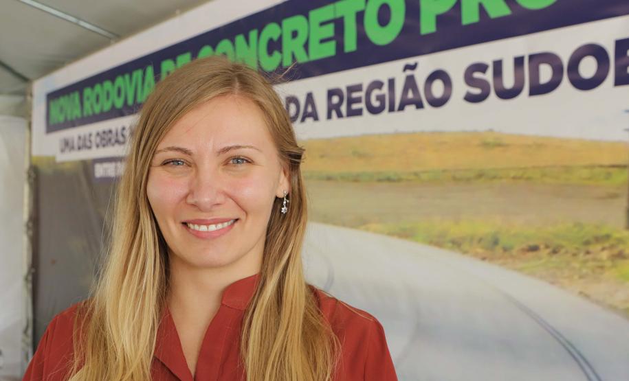 Palmas, 29 de março de 2023 - O governador Carlos Massa Ratinho Junior entrega a obra de revitalização da PRC-280, região Sudoeste. Foram restaurados 59,55 quilômetros (entre Palmas e a BR-153) com pavimento rígido de concreto. Foto: Roberto Dziura Jr/AEN