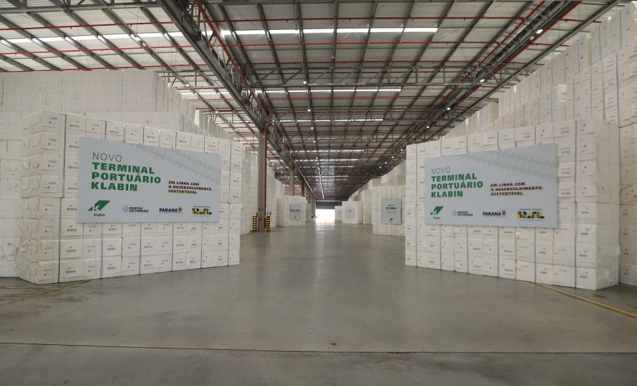 Inauguração do Terminal Portuário da Klabin em Paranaguá. Foto: Ari Dias / AEN