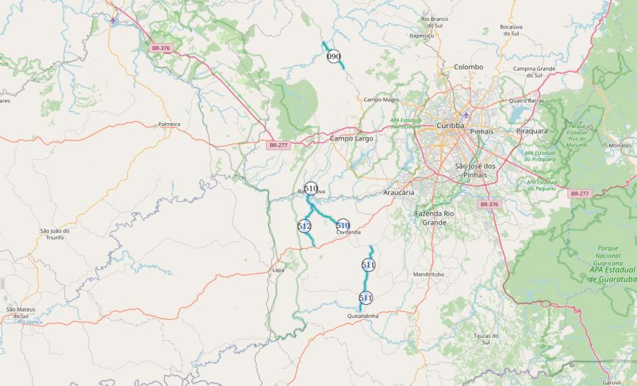 Conservação rodovia não pavimentada RMC Foto: DER