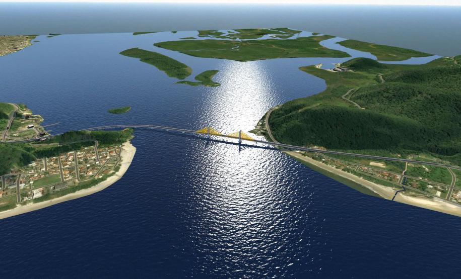 Projeto da Ponte de Guaratuba.