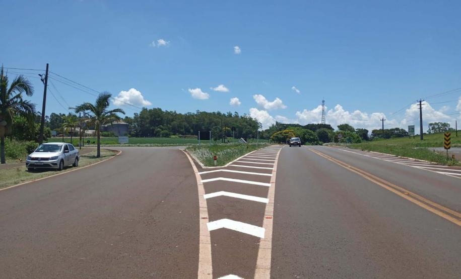 DER atende 50 mil habitantes com reforço de segurança viária da PR-281, no Sudoeste Foto: DER