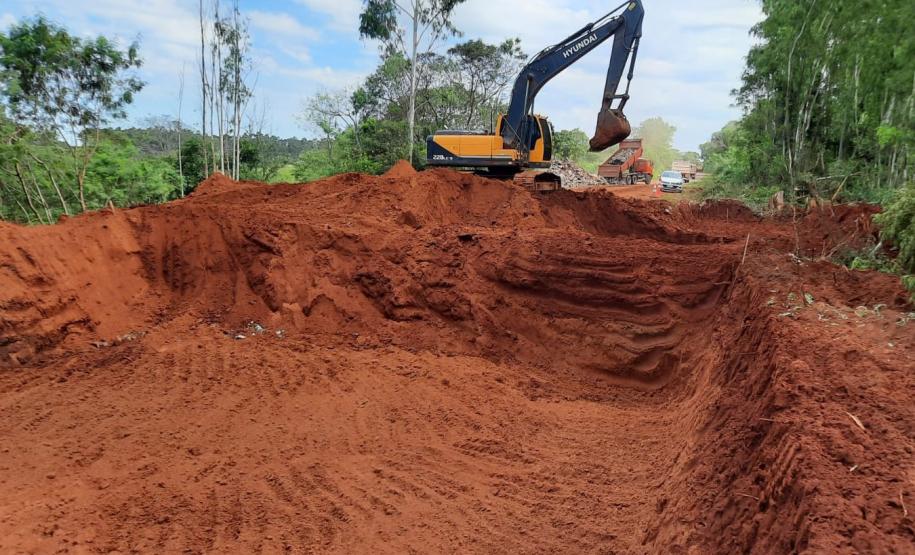 Feriado de Tiradentes marca início da recuperação de rodovia em Tamboara Foto: DER