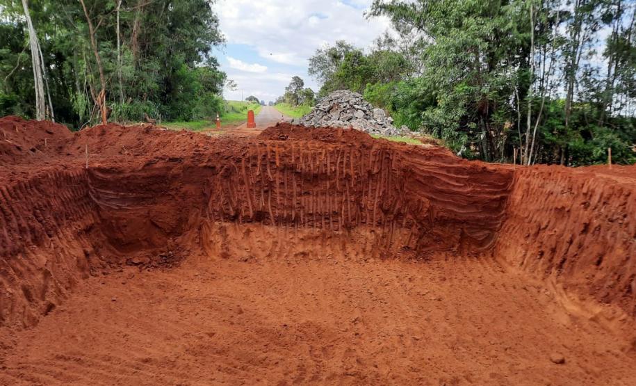 Feriado de Tiradentes marca início da recuperação de rodovia em Tamboara Foto: DER
