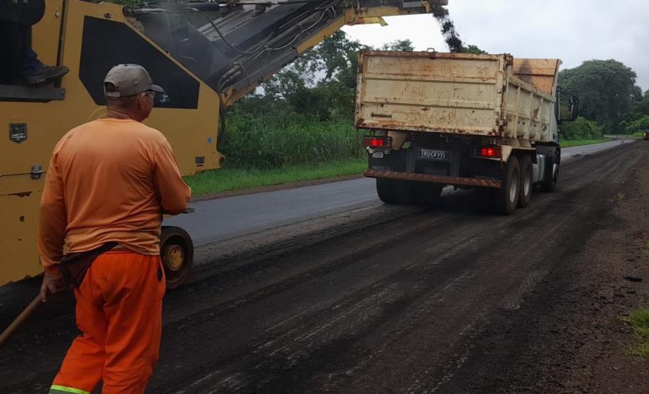 PR-497 Missal a São Miguel do Iguaçu conservação Foto: DER