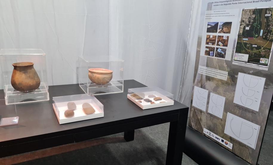 Pesquisas arqueológicas da Ponte da Integração são apresentadas em exposição Foto: DER-PR