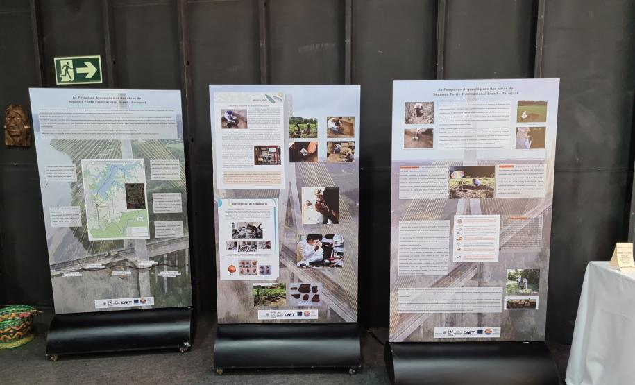 Pesquisas arqueológicas da Ponte da Integração são apresentadas em exposição Foto: DER-PR