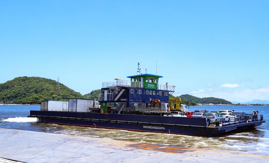 Investimento de R$ 131 milhões vai manter ferry boat durante obra da Ponte de Guaratuba Foto: Rodrigo Felix Leal / SEIL