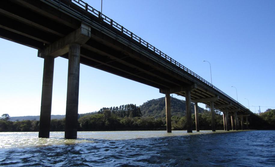 Reformas de pontes alteram tráfego de veículos em União da Vitória - Ponte Domício Scaramella