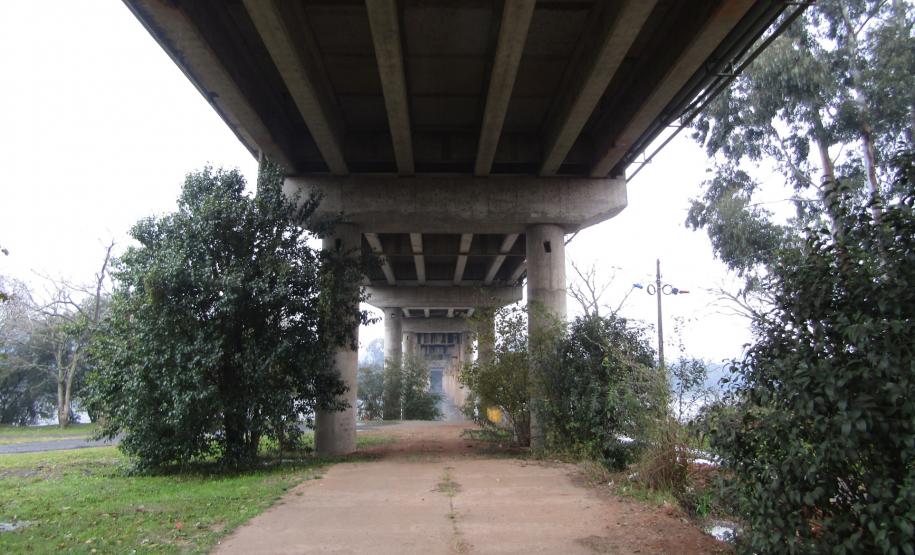 Reformas de pontes alteram tráfego de veículos em União da Vitória - Ponte Domício Scaramella