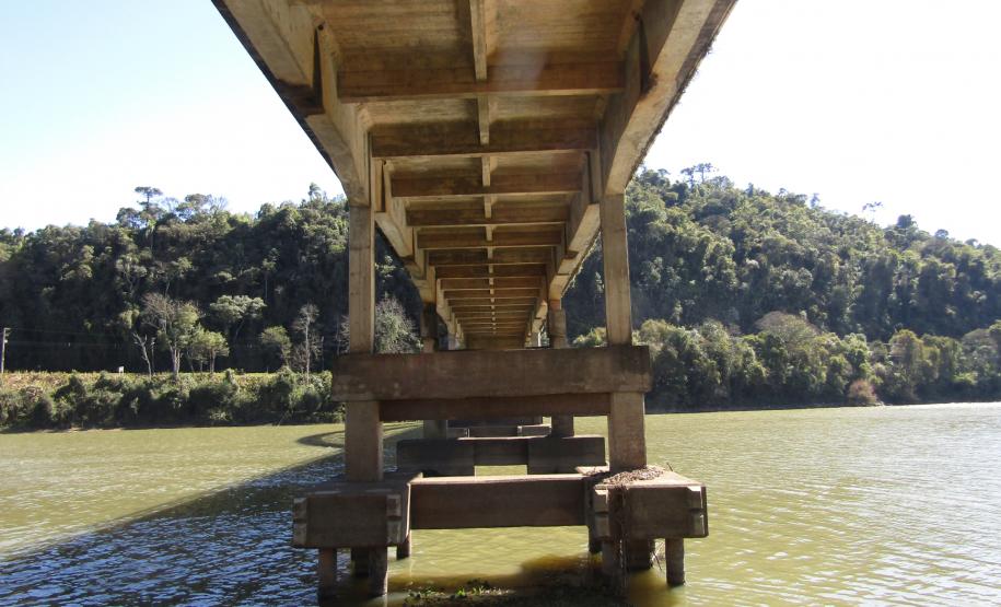 Reformas de pontes alteram tráfego de veículos em União da Vitória - Ponte Manoel Ribas - Ponte do Arcos -