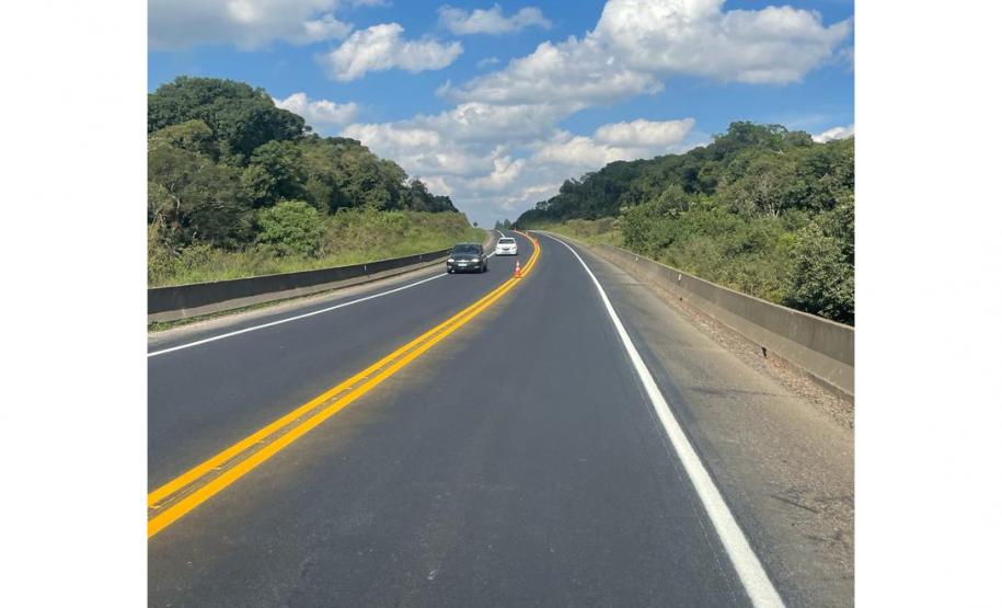 Ligação rodoviária entre Jaguariaíva e Piraí do Sul recebe melhorias no pavimento Foto: DER