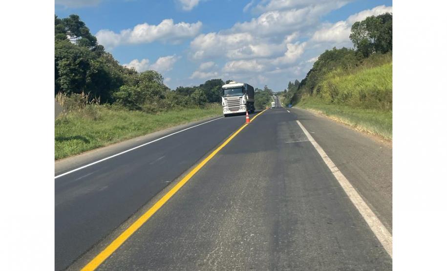 Ligação rodoviária entre Jaguariaíva e Piraí do Sul recebe melhorias no pavimento Foto: DER