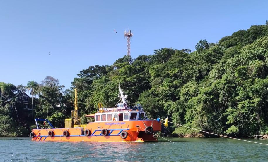 Sondagens marcam início das obras da Ponte de Guaratuba Foto: DER-PR