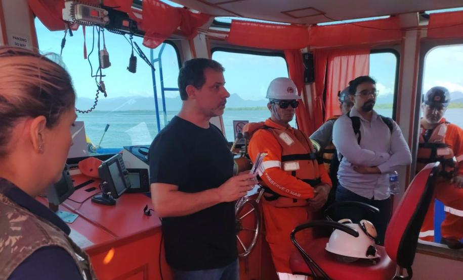 Sondagens marcam início das obras da Ponte de Guaratuba Foto: DER-PR