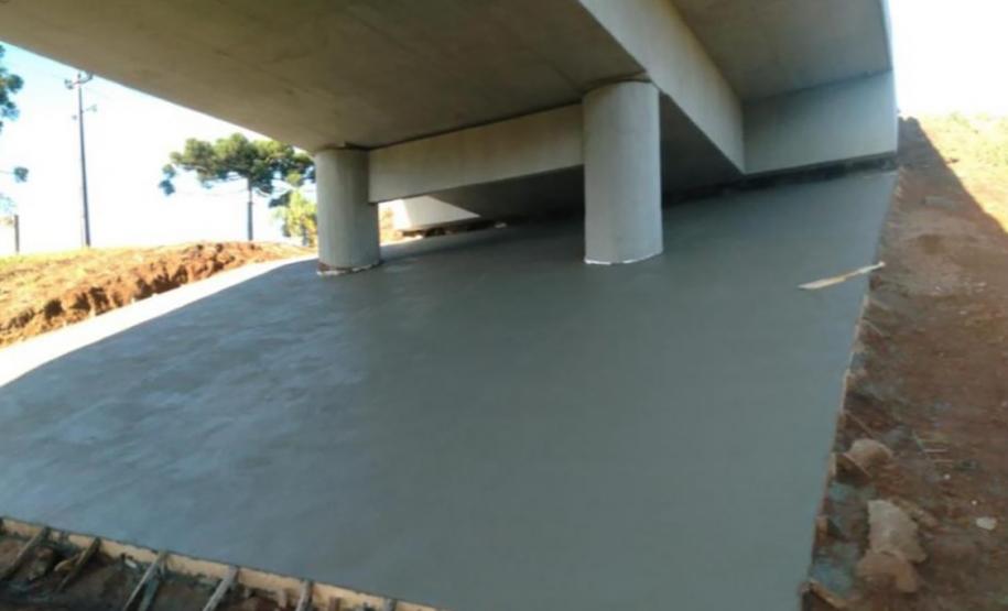 Reformas de pontes alteram tráfego de veículos em União da Vitória - Viaduto Av. Bento Munhoz de Rocha Neto na PRC-280 em Palmas