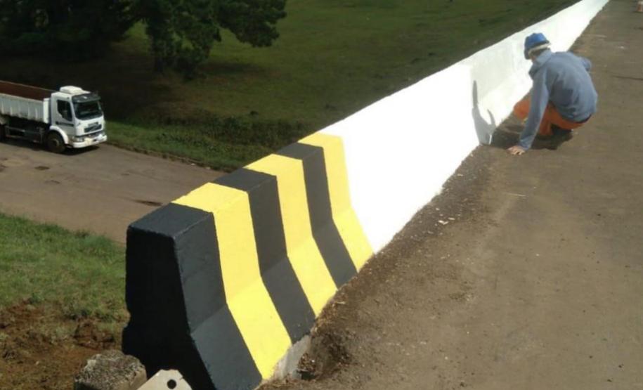 Reformas de pontes alteram tráfego de veículos em União da Vitória - Viaduto Av. Bento Munhoz de Rocha Neto na PRC-280 em Palmas