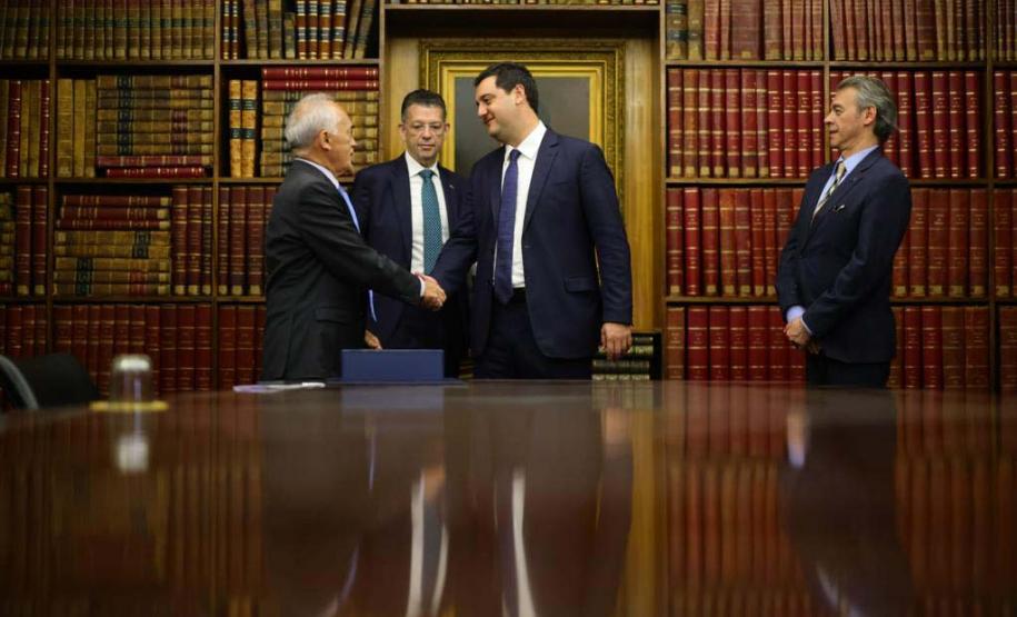 O governador apresentou o megapacote de concessões rodoviárias do Paraná, que prevê investimentos de mais de R$ 50 bilhões nos próximos anos. Foto: Foto: Jonathan Campos/AEN