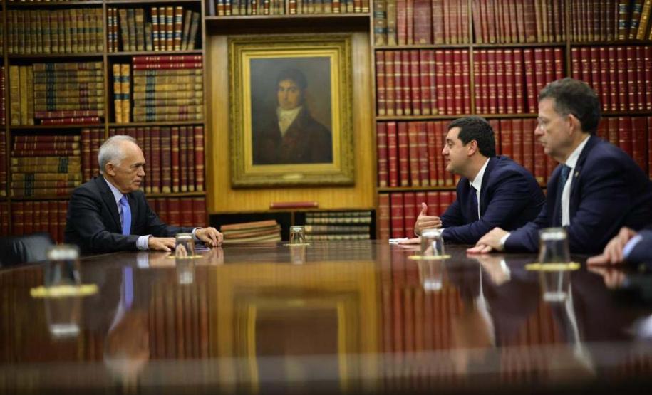 O governador apresentou o megapacote de concessões rodoviárias do Paraná, que prevê investimentos de mais de R$ 50 bilhões nos próximos anos. Foto: Foto: Jonathan Campos/AEN