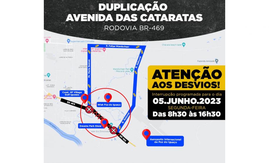 Rodovia das Cataratas terá bloqueio de tráfego na segunda para transporte de grandes vigas Foto: Albari Rosa/AEN