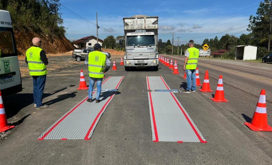 Nova balança rodoviária em Piên melhora segurança na divisa com Santa Catarina Foto: DER