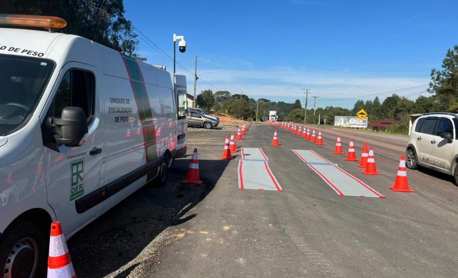 Nova balança rodoviária em Piên melhora segurança na divisa com Santa Catarina Foto: DER